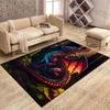 Colorful dragon in fantasy forest Carpet for Living Room Bedroom Bedside Floor Mat Cloakroom Child Play Mat Area Rug Large Size