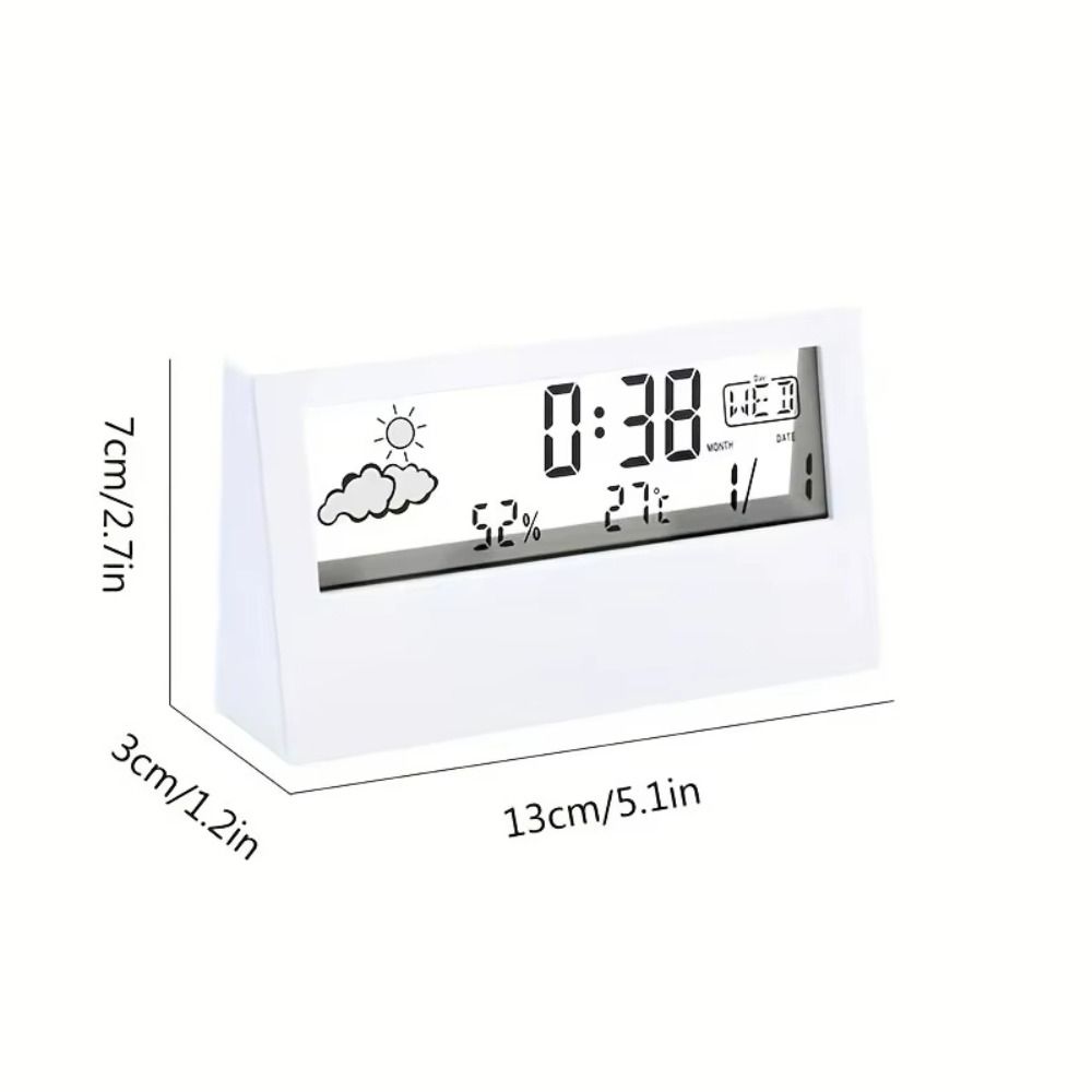 Digital Display Digital Clock Multifunction Features Electronic Design Desk Clock Decoration Style Study Design Table Clock