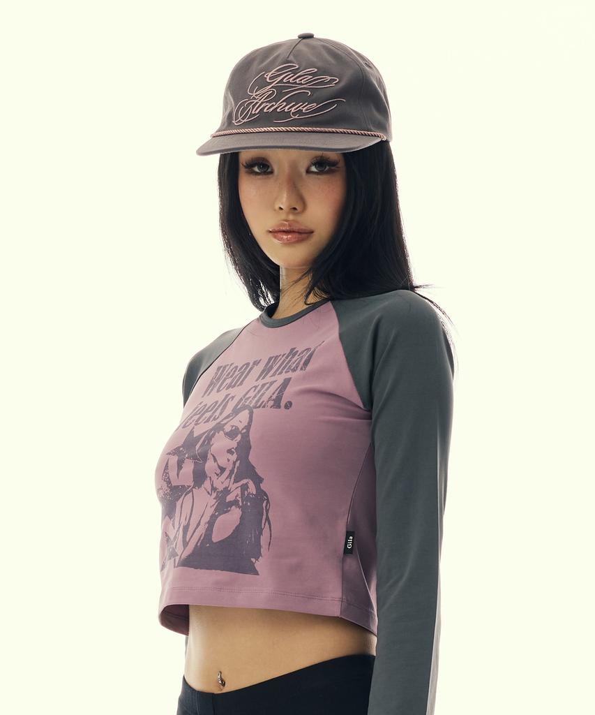 Gillaakaibeu Script Lettering Trucker Cap_Brown