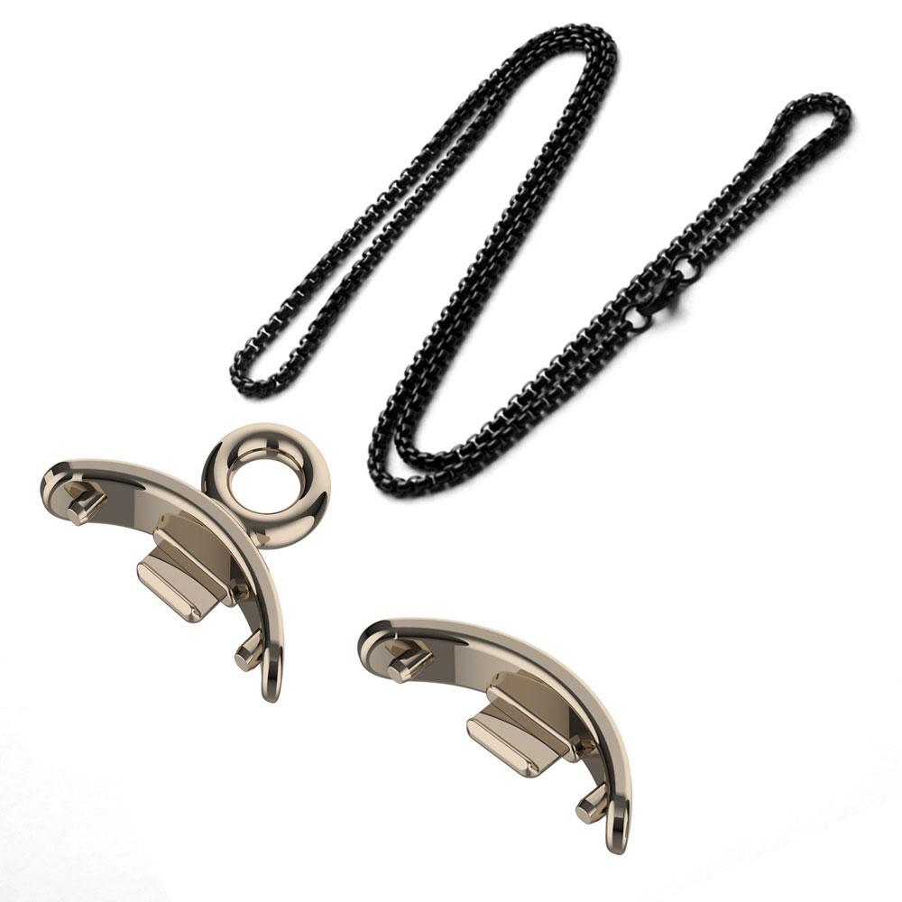 Pendant Necklace For Xiaomi Miband 9 Watch Neck Decoration Strap Mi band 8 Stainless Steel Metal Buckle Smart Watch Accessory