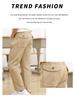 Khaki School Uniform Pants for Primary and Middle School: Boys' Spring/Autumn Cotton Casual Pants & Girls' Stretch Cotton Long Pants