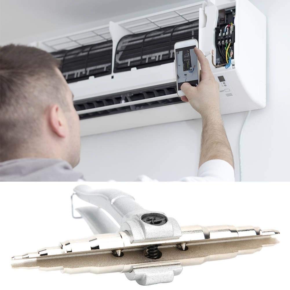 

Pipe Tube Expander, ST-22 Manual Iron Zinc Alloy Universal Hand Refrigeration Tools Pipe Swaging Tool for Air Conditioner Install Maintain Repair