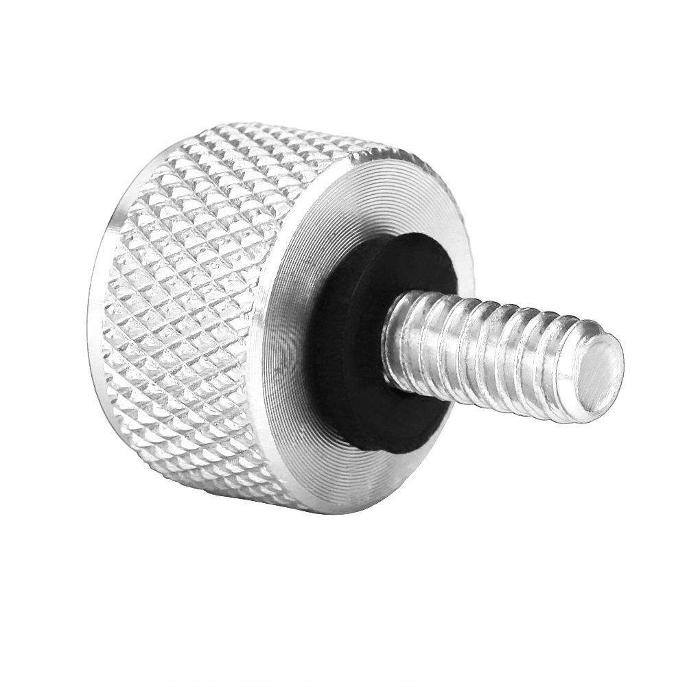 Harley Seat Bolt-Qiilu Seat Protective Mounting Mount Bolt Screw Cap for Harley Davidson 1996 & Late (Silver)