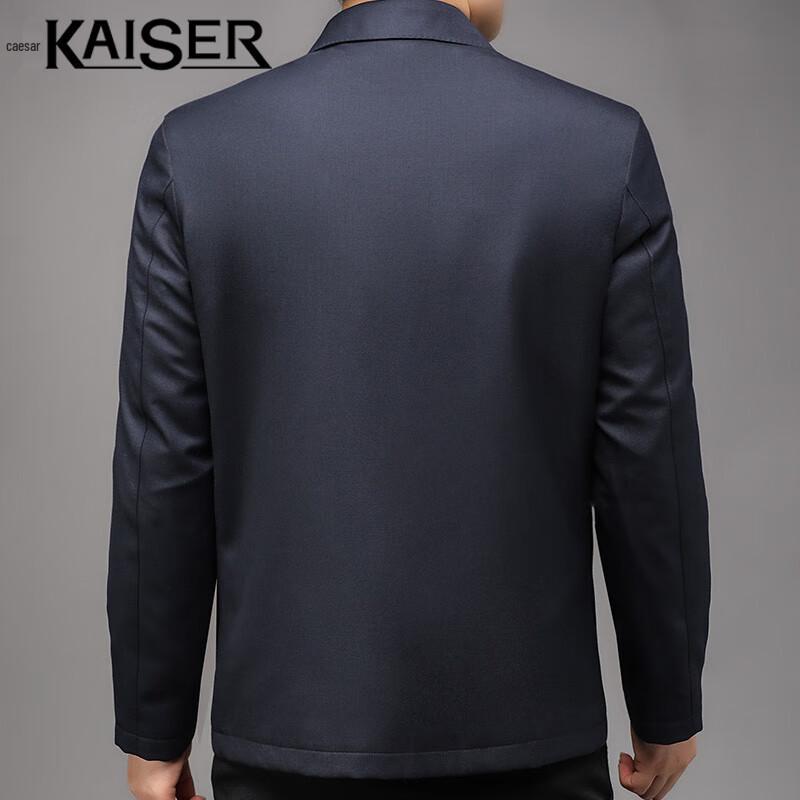 Men's Wool Blend Rabbit Fur & Goose Down Lined Jacket