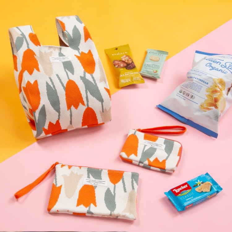 Patterns Vogelwenne Knit Tissue Mini Tissue Cute and Perfect for and Machine Wpc. Pouch, Gray, Pouch, Compact, Pocket, Multi-Purpose, Stylish,