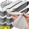 Feeler Gauge Measurement Tool Stainless Steel Feeler Gauge Universal Metric Imperial Thickness Gage Set for Hardware Measurement