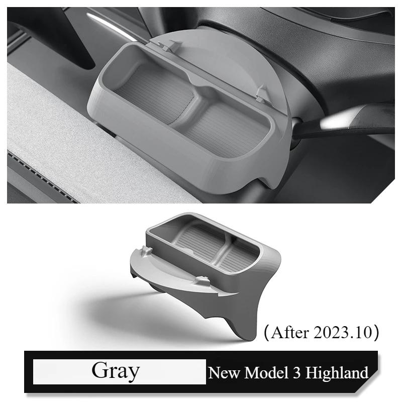 Silicone Storage Box for Tesla Model 3 Y 2021-23 Steering Wheel Glasses Case GPS Navigation Mobile Phone Holder Car Accessories