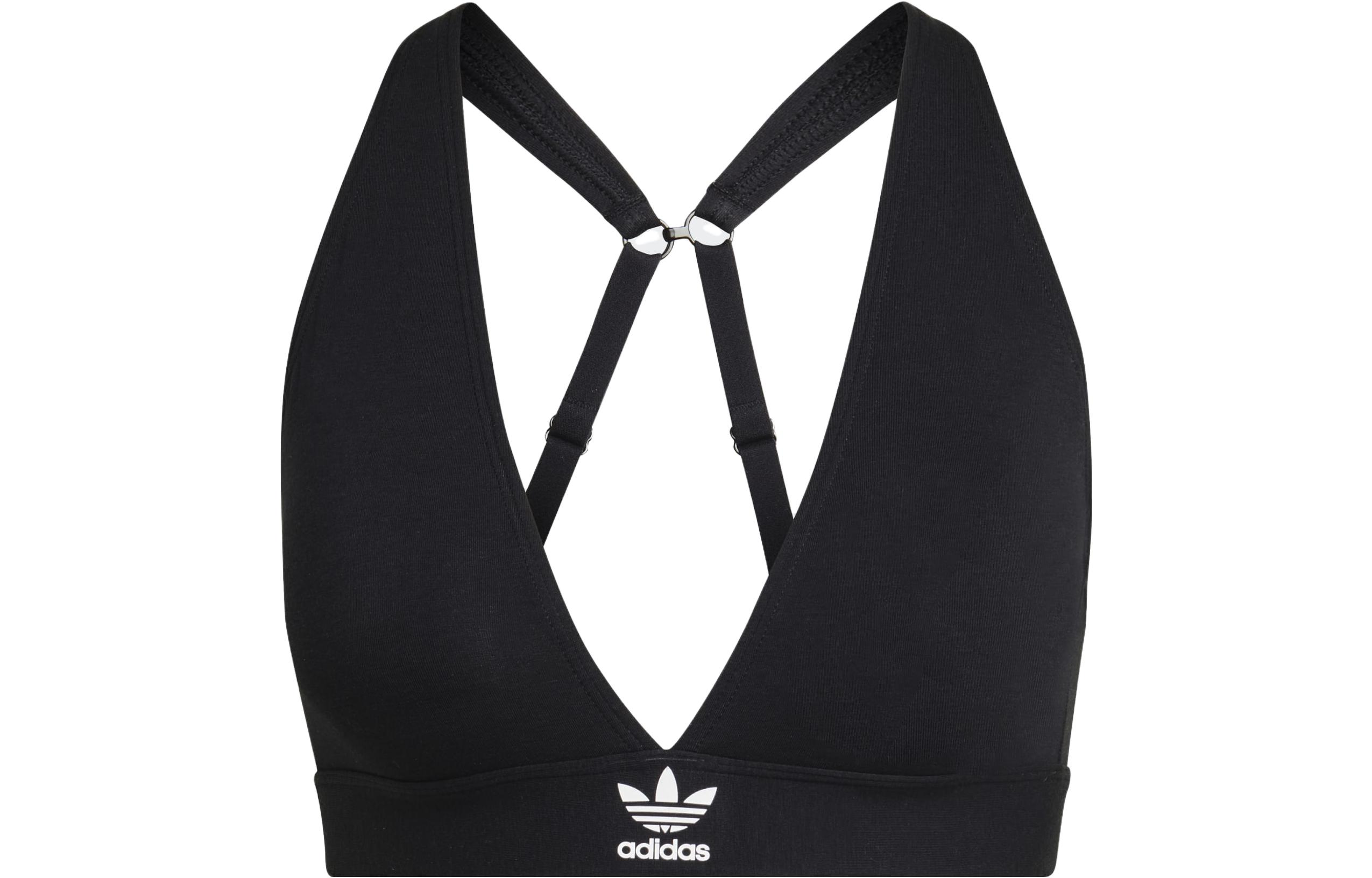 Adidas Originals ADICOLOR COMFORT FLEX COTTON BRALETTE UNDERWEAR Bra Women s Black GB1179 M