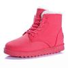 Warm Winter Suede Boots Lace Up Ankle Plush Boots Waterproof Snow Boots Women Shoes