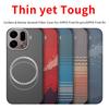 For OPPO Find X9 Pro/OPPO Find X9 Case 600D Carbon Aramid Fiber Kevlar Fabric Thin Hard Cover Magnetic Black Slim Light Red