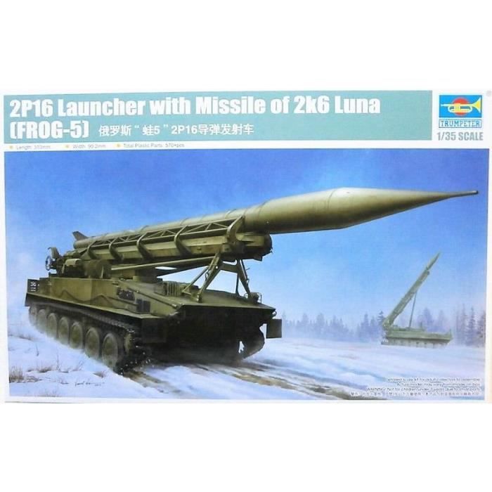 TRUMPETER - Maquette Char 2p16 Launcher With Missile Of 2k6 Luna (frog-5) Trumpeter 09545 1/35ème Maquette Char Promo - Ref : 8984