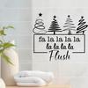 3D Santa Claus Wall Art Christmas Stickers, Self-Adhesive Decals for Home Holiday Party Atmosphere Decor Decor, Waterproof PVC Living Room Bedroom