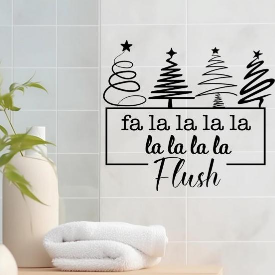 3D Santa Claus Wall Art Christmas Stickers, Self-Adhesive Decals for Home Holiday Party Atmosphere Decor Decor, Waterproof PVC Living Room Bedroom