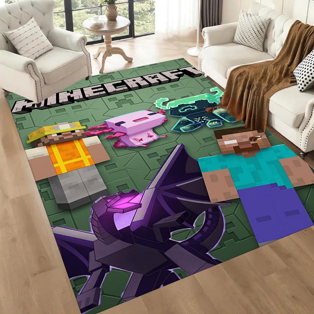 Minecraft 437 Floor Mat Design for Entryway Decorate room Playrooms Dining Room Antislip Carpet Anime Office Decor