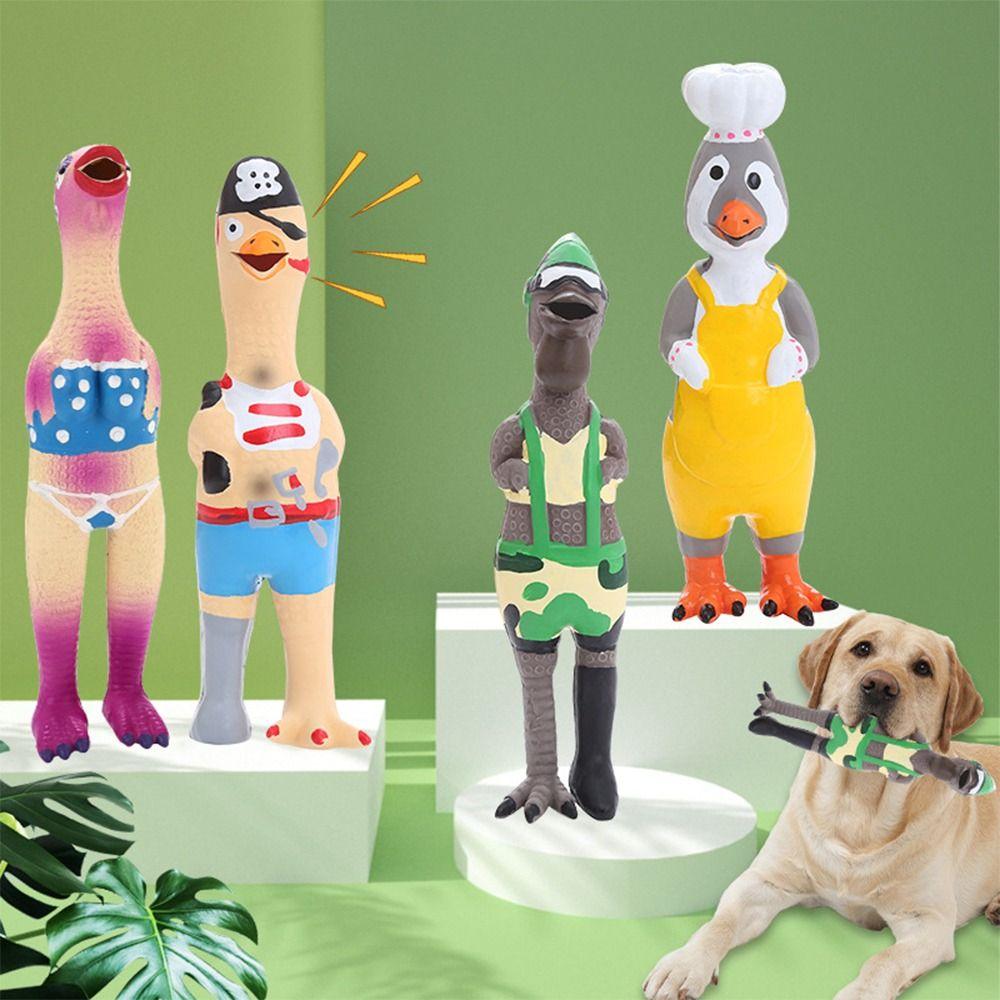 Soft Rubber Dog Latex Squeaky Toy Screaming Chew Molar Dog Toys  for Small Medium Dogs