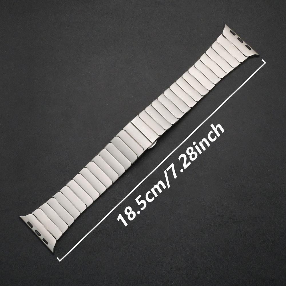Metal Band for Apple Watch Ultra 3 2 49mm Link Stainless Steel Strap for IWatch 11 10 9 8 7 6 5 4 45 46mm 44 40mm 38mm 41mm 42mm