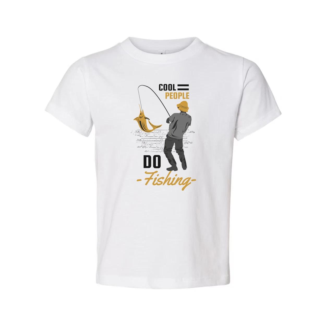 Unisex Fishing Graphic Tee Do Fishing With Cool People Design On Calm Water Scen S