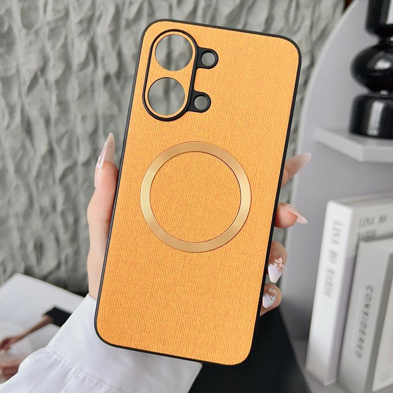 For Xiaomi Redmi Turbo 5 Turbo5 Max Case Magnetic TPU +PC Anti-slip Ultra Thin Woven Textile Cloth Pattern Cover