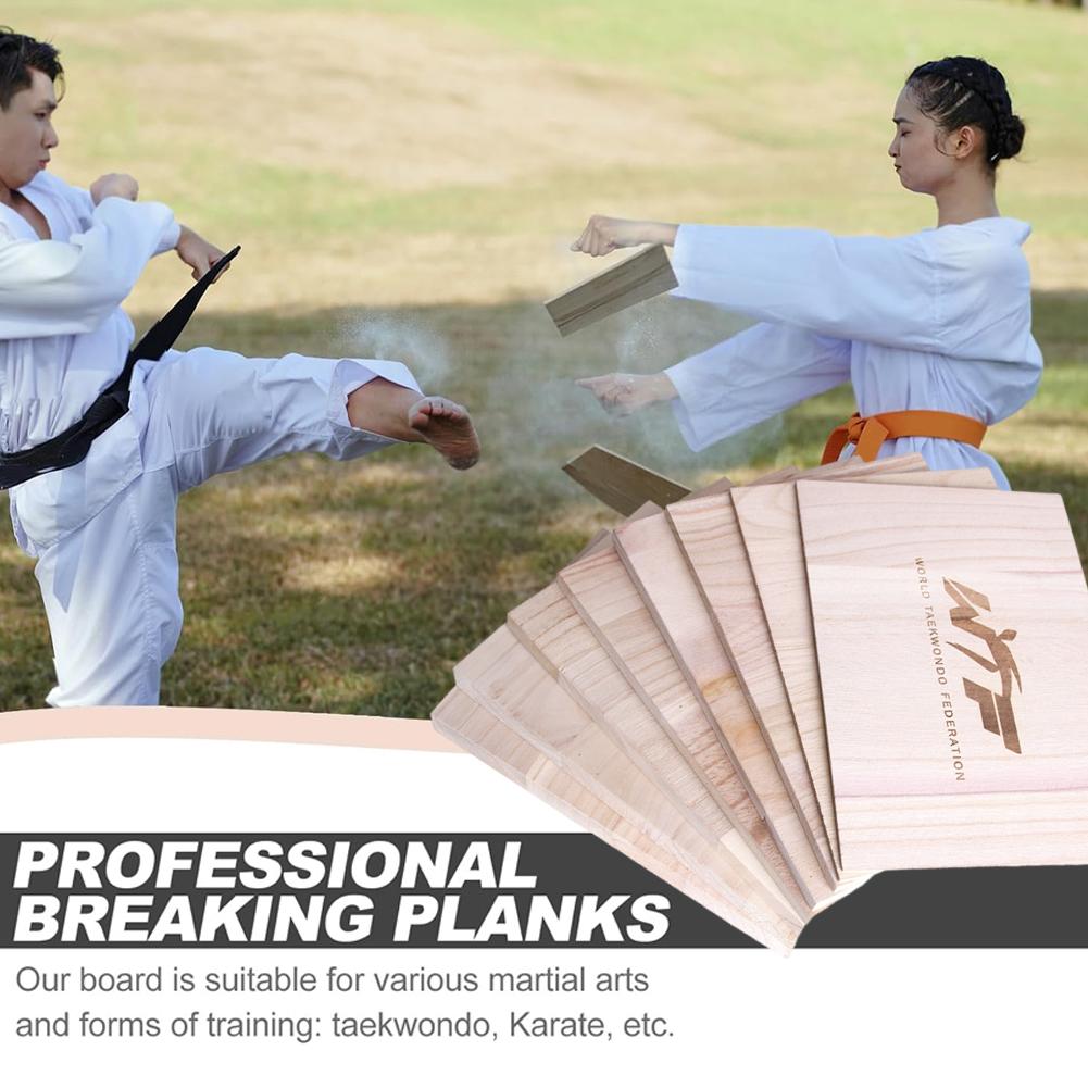10 kusů Taekwondo lámací deska Taekwondo tréninková pomůcka Rozbitná Karate tréninková deska pro Karate Taekwondo bojová umění
