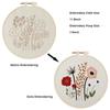 Embroidery Kit For  Beginners Cross  Stitch Diy Stamped Embroidery with Floral Pattern Embroidery