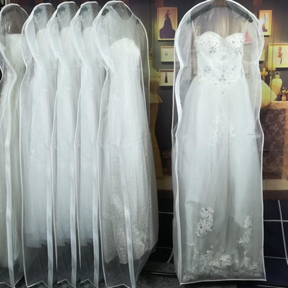 Reusable Dust-proof Covers Clear Bride Gown Storage Bags Durable Clothing Cover  Wardrobe