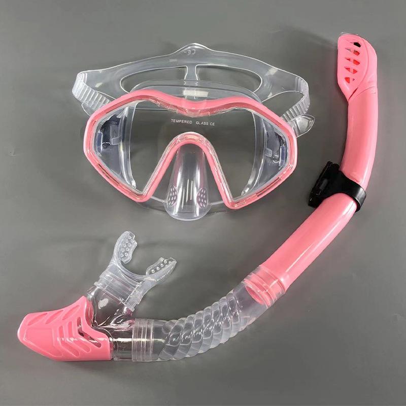 Underwater Snorkeling Half Face Face Swimming Mask Set Scuba Diving Respirator Masks Anti Fog Safe Breathing Snorkeling Masks for Crystal Clear Views