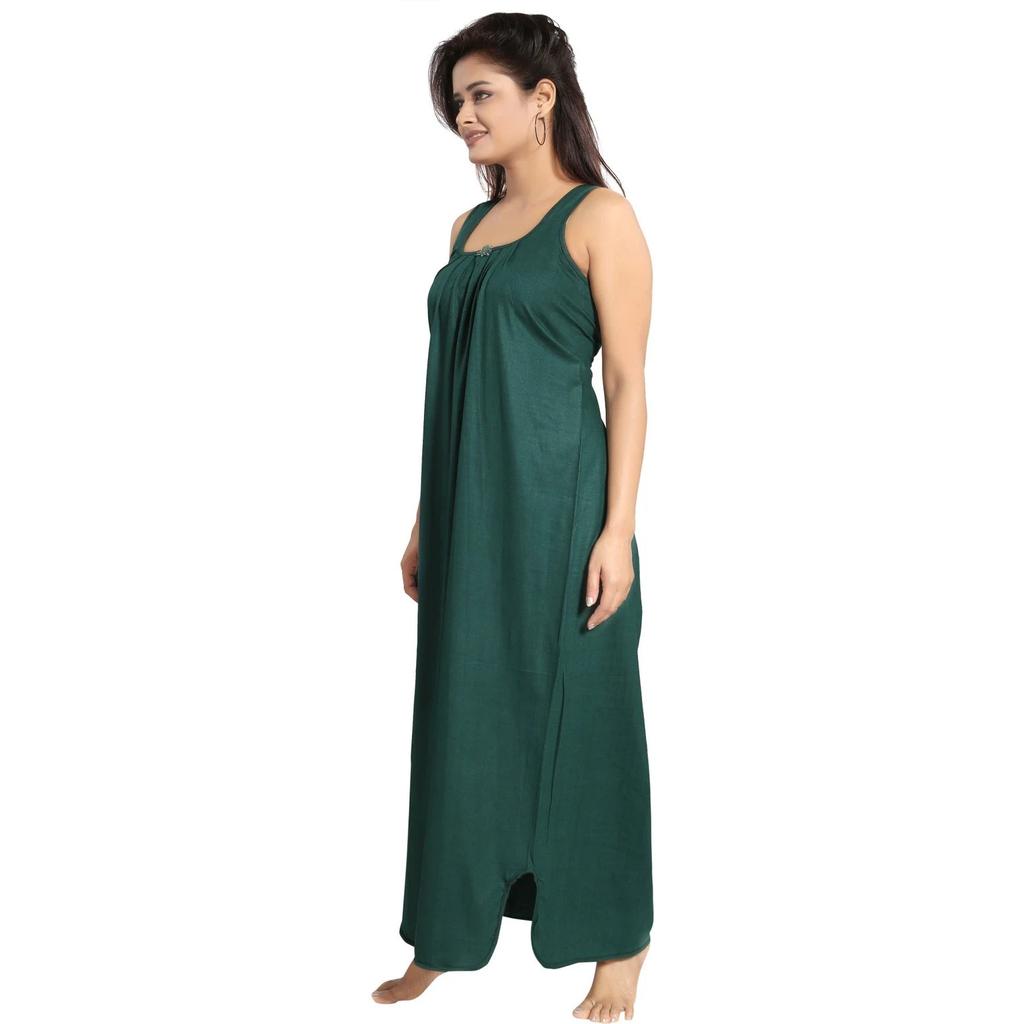 Women Sleeveless Sleepwear Cotton Nighty Summer Nightwear Maxi Gown Night Dress