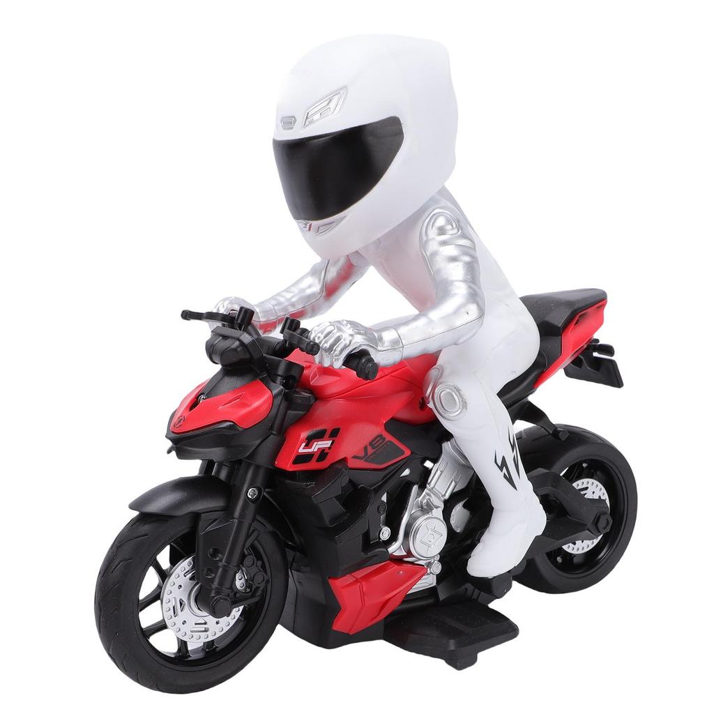 Remote Control Motorcycle High Speed RC Stunt Motorcycle with Lights for Gaming Competition