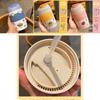 Cute 370ml Portable Thermos Bottle With Straw For Kids And Female Students