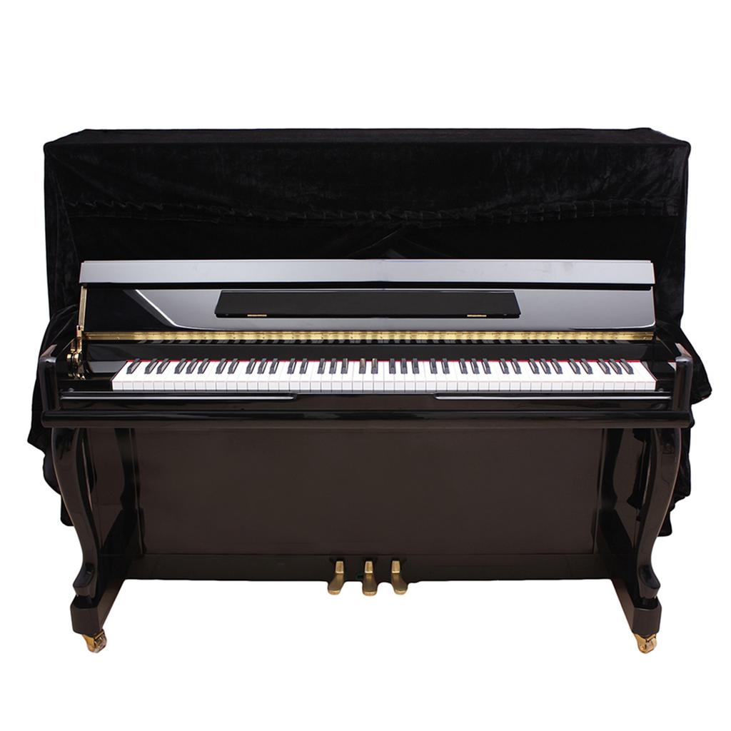 5Colors Fashionable Pleuche Upright Full Piano Dust Cover  Instruments Accessory Decoration
