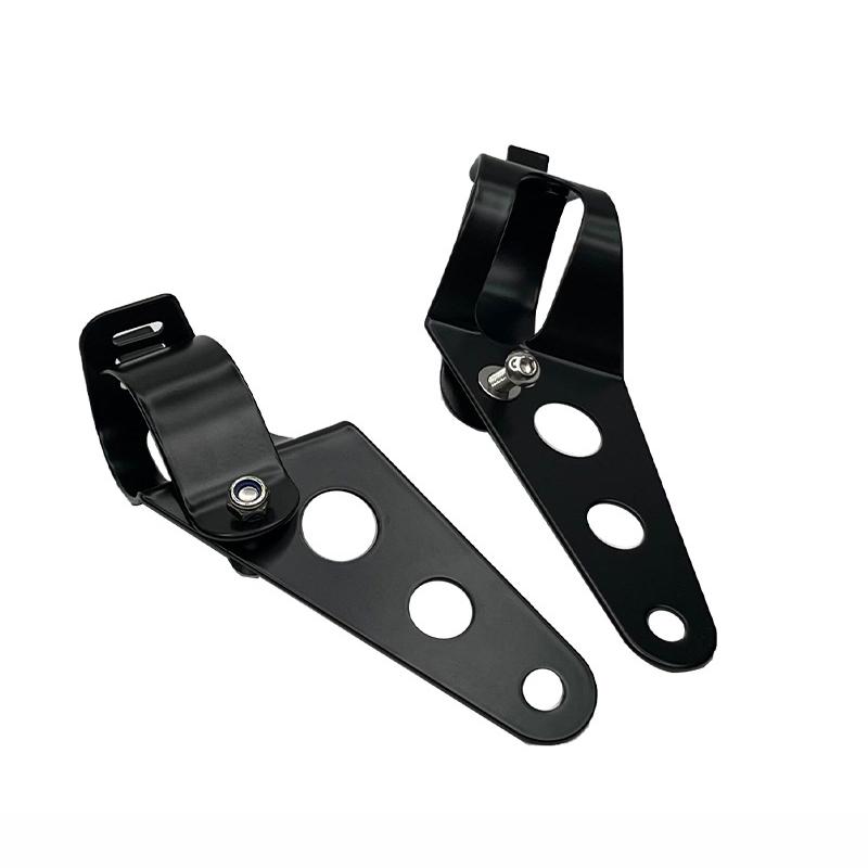 Universal 5.75" 7" Motorcycle Headlight Mount Bracket Fork Ear Chopper Headlamp Holder Clamp Adjustable Motor Fork Mount