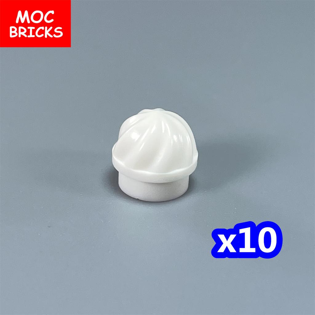 10pcs MOC Blocks 15470 Plate Round 1 X 1 Swirled Top DO IT YOURSELF Assembled Construction Bricks Particle Kid Puzzle Toy Gift Idea