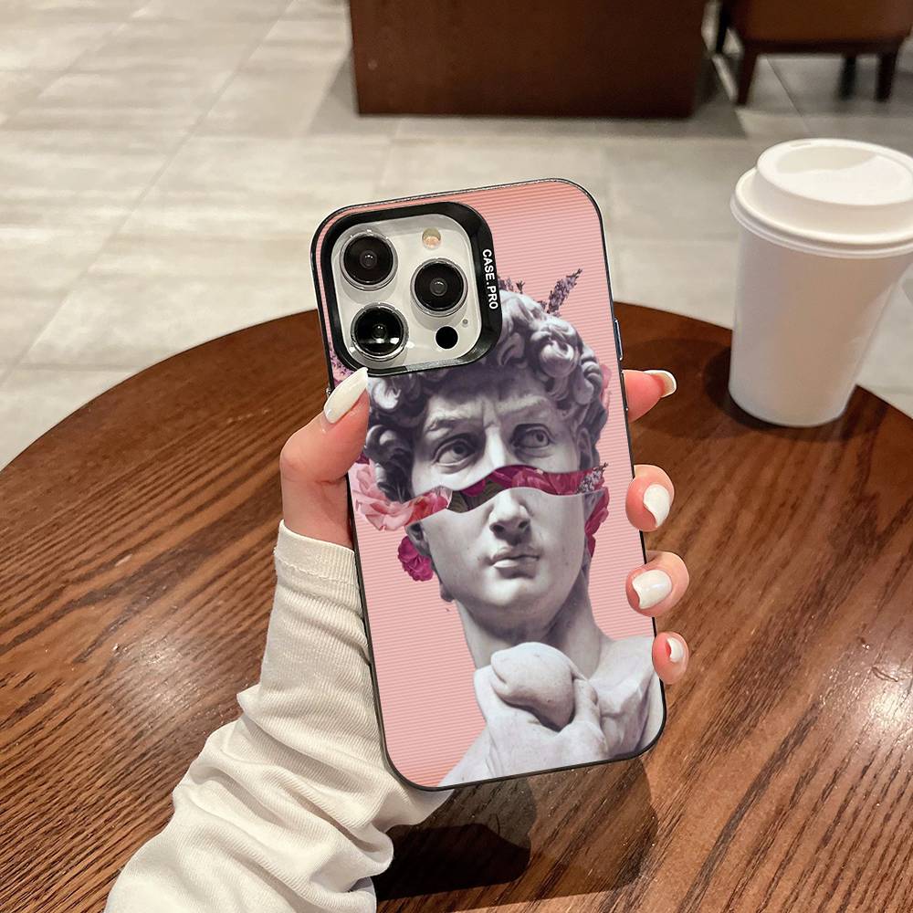 Aesthetic David Phone Case For IPhone 17 16 15 14 13 12 11 Pro MAX Matte Shockproof Back Anti Fall Matte Cover