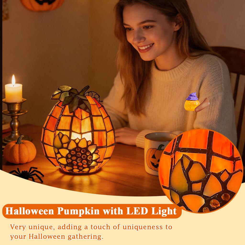 Halloween Pumpkin with LED Light, Glowing Decoration for Party, or and Home Decor