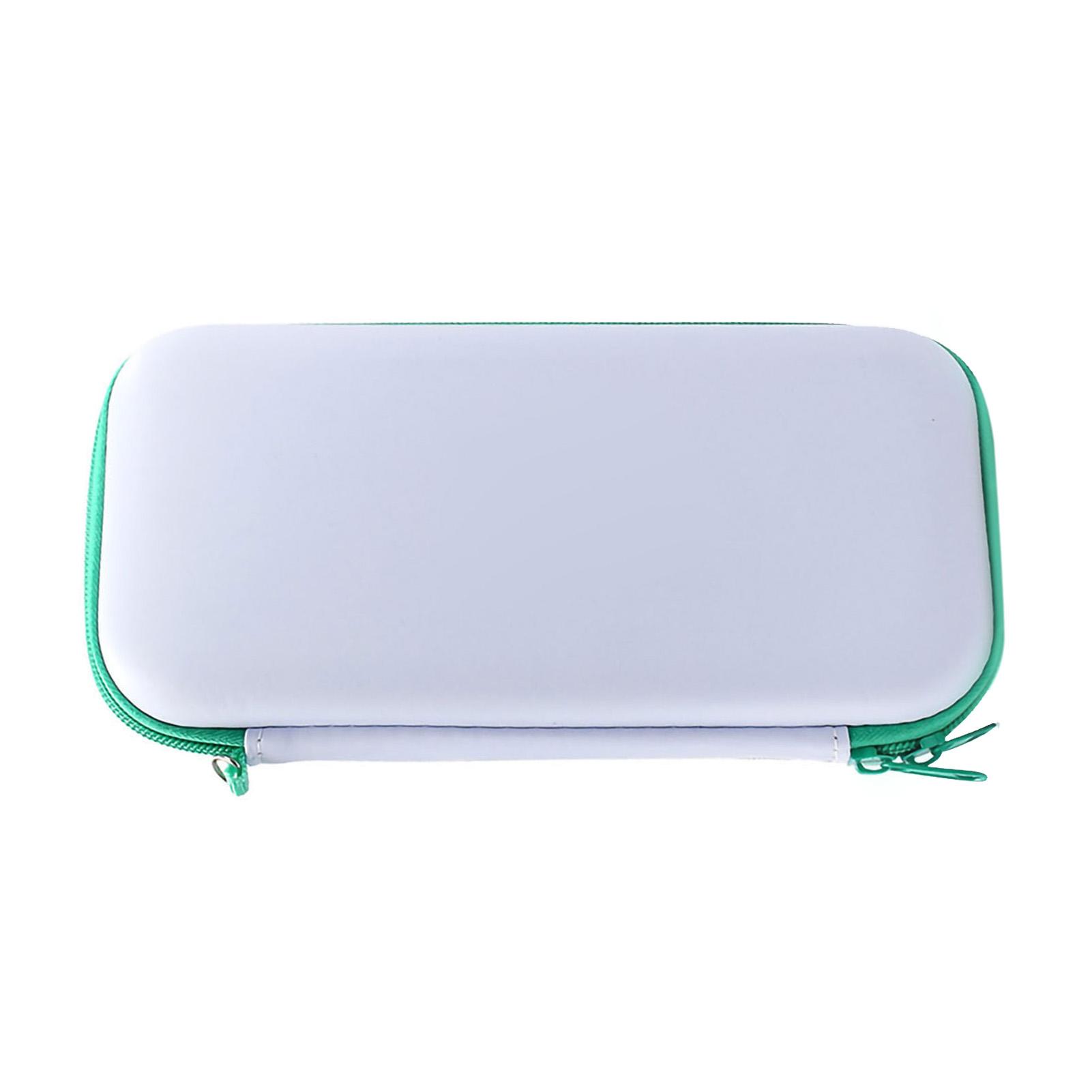 

Чехол для переноски игровой консоли, амортизирующая подкладка, устойчивая к царапинам, твердый чехол, сумка для хранения Switch зелёный