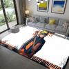 Naruto Vintage Ninja Print Area Rug Soft Washable Non-Slip Carpet for Home