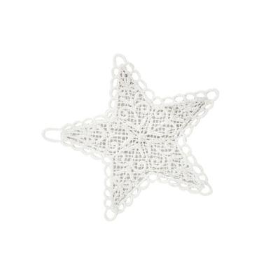 MégaCréa DIY - Crochet Star Ornaments To Hang 8 Cm 4 Pieces