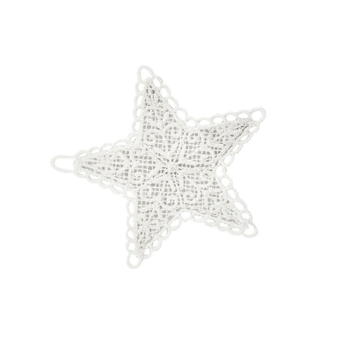 Etoiles en crochet à suspendre 8 cm 4 pièces