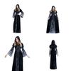 Stylish Halloween Vampire Long Dress With Flattering Fit For Witch Role-playing