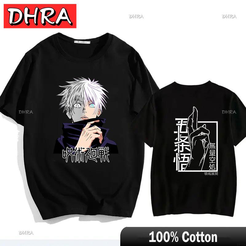 Jujutsu Kaisen 2026 New Hot Gojo Satoru Harajuku Summer TShirt Mens Oversized Retro Street Style Womens Casual Unisex Style