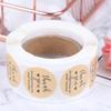 500Pcs/Roll Handmade Thank You Stickers Paper Label  Round Stationery Decor