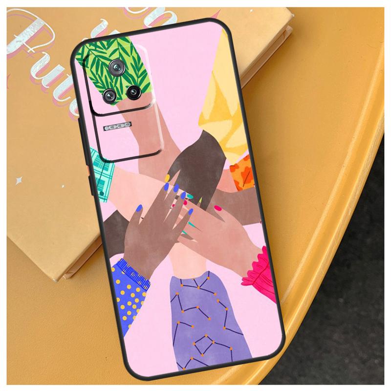 Feminist Girl Power Women For POCO F5 X5 Pro X3 Pro M4 M5s F3 X4 F4 GT Funda For Xiaomi 11T 12T 13 Pro 11 12 Lite  Case