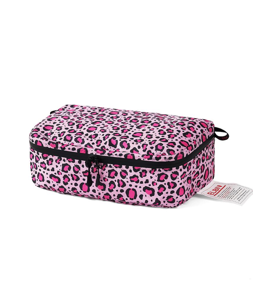 Elbiv Pink Leopard Print Daily Pouch (L)