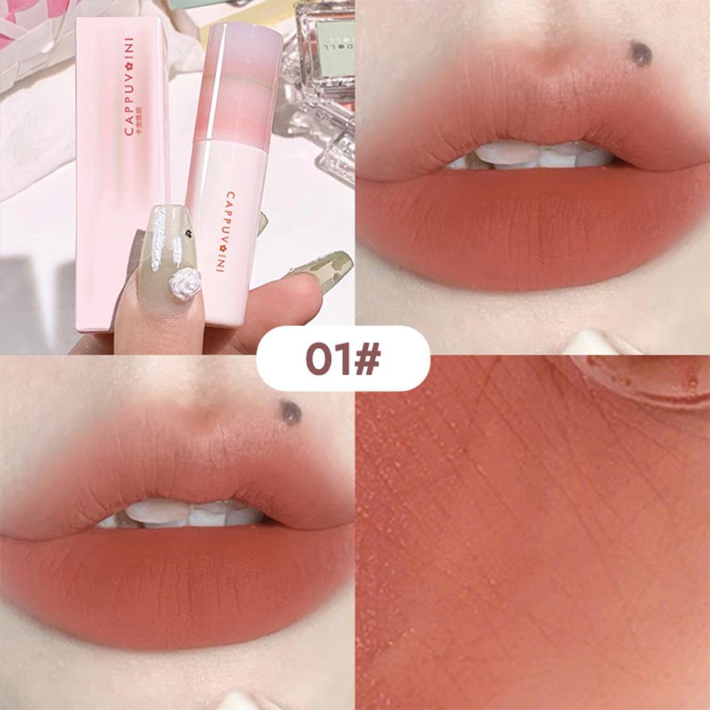 

CAPPUVINI Velvet Lip Gloss 6 цветов матовая водостойкая помада с яркими цветами