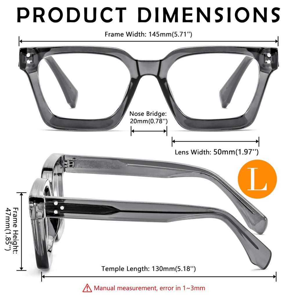 Blue Light Blocking Glasses for Square B0101 [FEISEDY] Computers, Non-Prescription, Shape, Stylish, Men's & Women's,