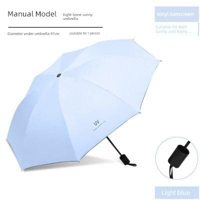 New Thickened Extra-Large Umbrella, Reinforced and Enlarged, Foldable Sunshade Umbrella for Students, Suitable for Men and Women, for Two or Three