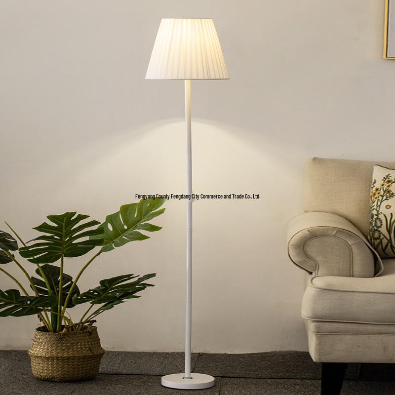 Modern LED Floor Lamp with Remote - Warm Ambient Light for Living Room, Bedroom, Bedside, and Streaming Background.