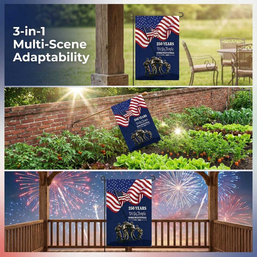 Decorative Garden Flag For The 250th Anniversary Of The United States