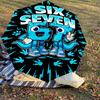 1PC Six Seven Automatic Open/Close Umbrella with Windproof, 8-Rib Sturdy Canopy, Durable Ribs, Fashionable Design, Outdoor Accessory, Fun Prin, Holida