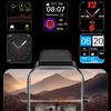 Men's/Women's Smart Watch, QTLLBT Heart Rate, Sleep Monitoring, Waterproof Smart Watch, Pedometer, with Wireless Call and Message Reminder